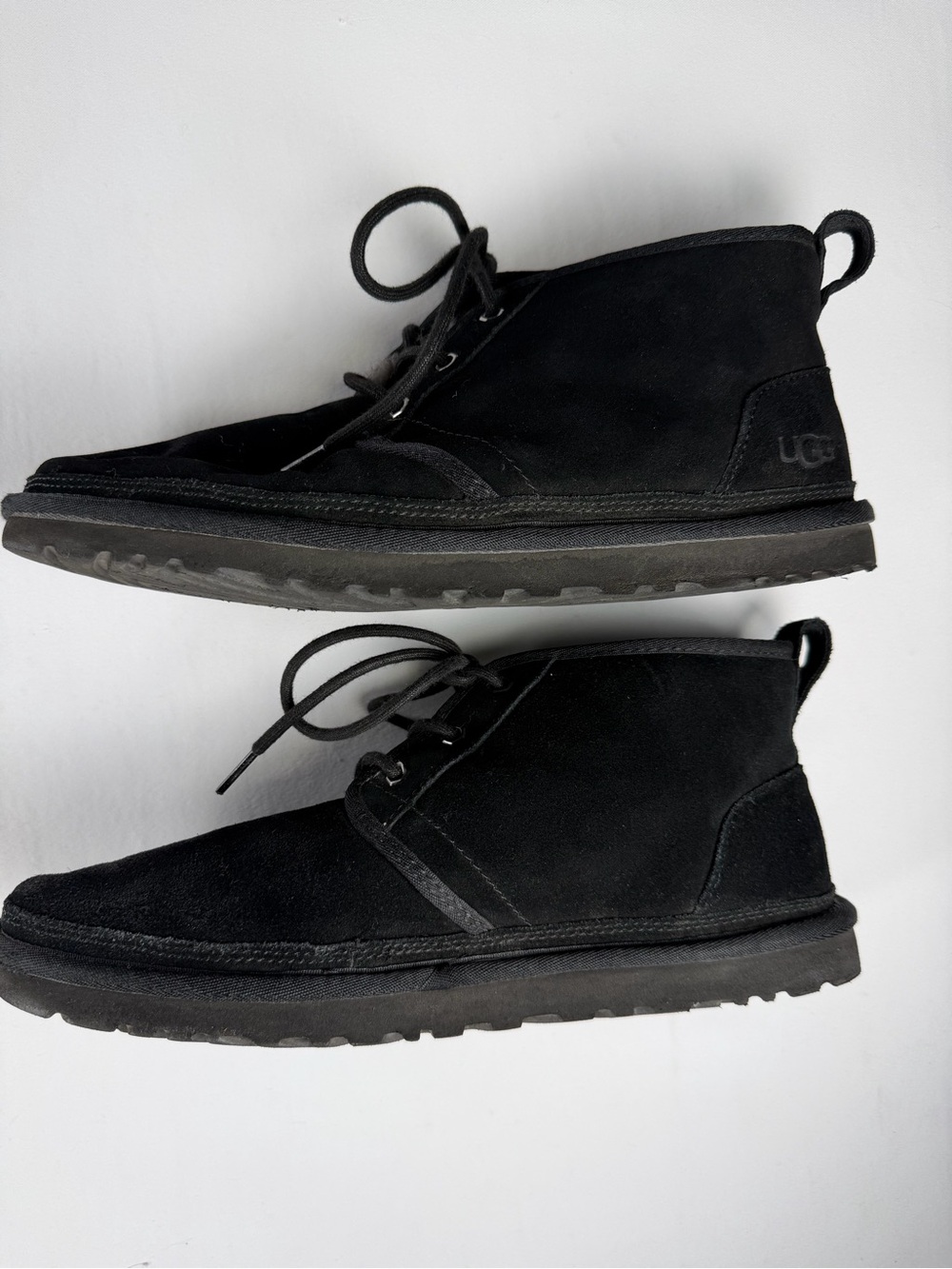 UGG Men’s Neumel Black Suede Chukka Boots - Lace Up -lux Streetwear style 11